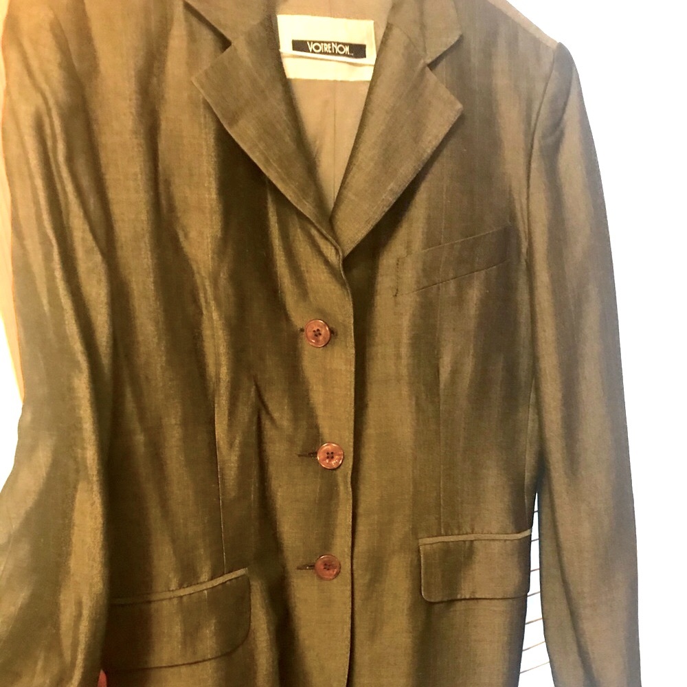 Votrenom Paris silver Grey shinny jacket
